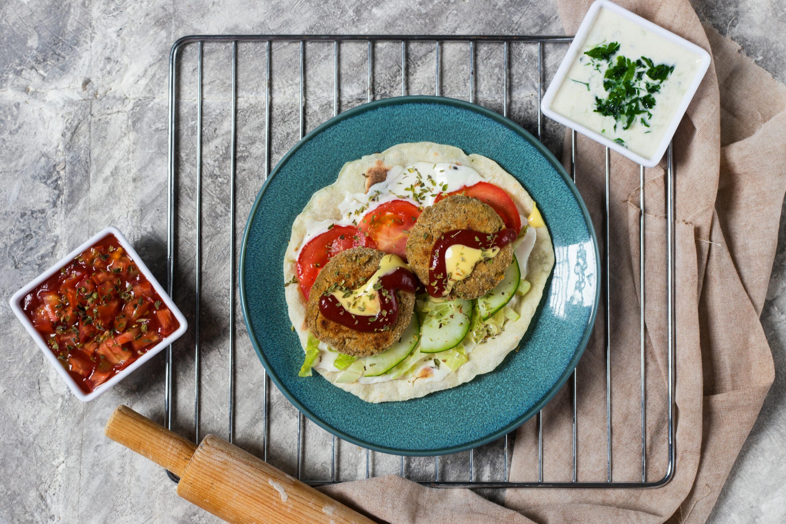 Μπιφτέκια φακής με βρώμη